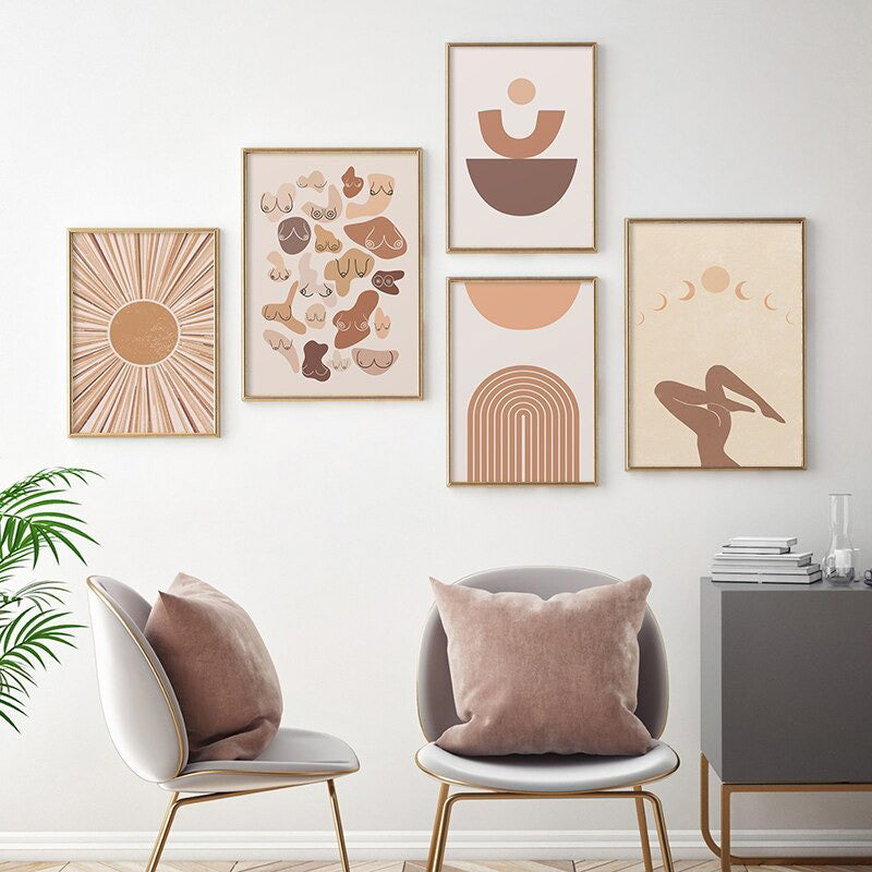 Boho Abstracte Canvas Posters