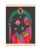 Vaporwave 3D Surface Canvas Posters
