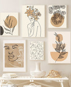 Lines and Faces Canvas Posters