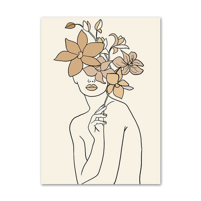 Lines and Faces Canvas Posters