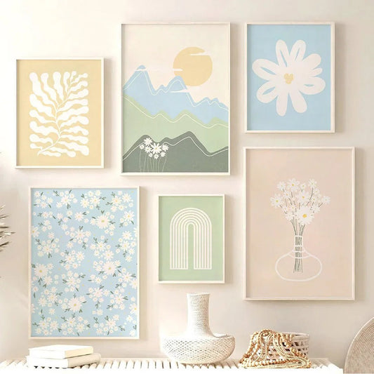 Canvas Posters met Schattige Pasteltekeningen