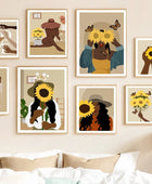 Embrace Sunflowers Canvas Posters