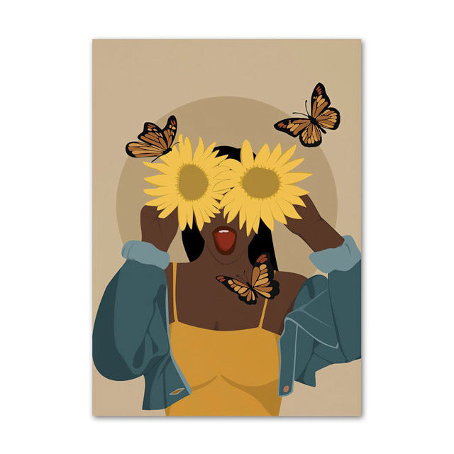 Embrace Sunflowers Canvas Posters
