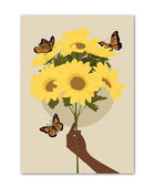 Embrace Sunflowers Canvas Posters