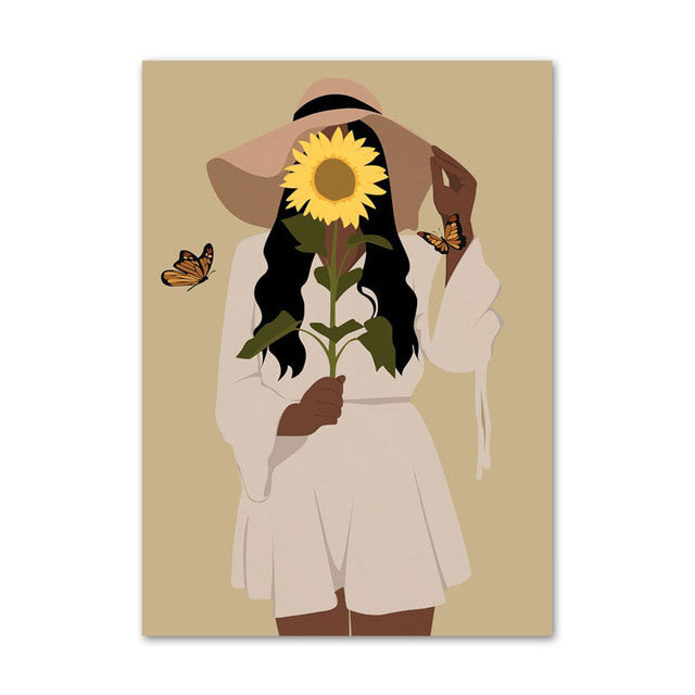 Embrace Sunflowers Canvas Posters