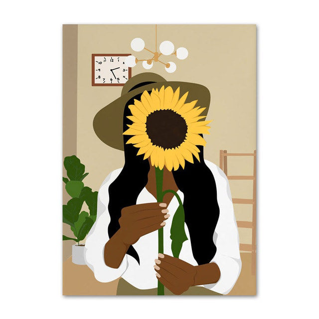 Embrace Sunflowers Canvas Posters
