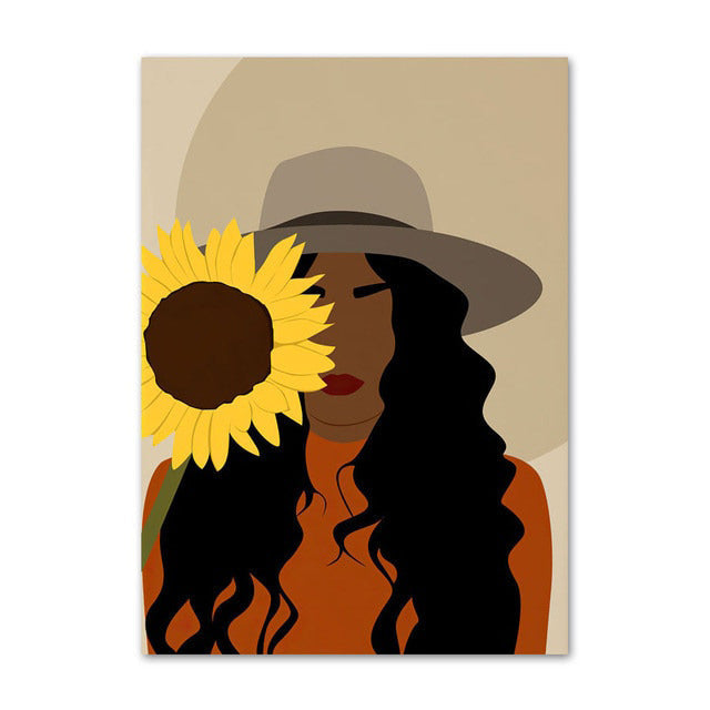 Embrace Sunflowers Canvas Posters