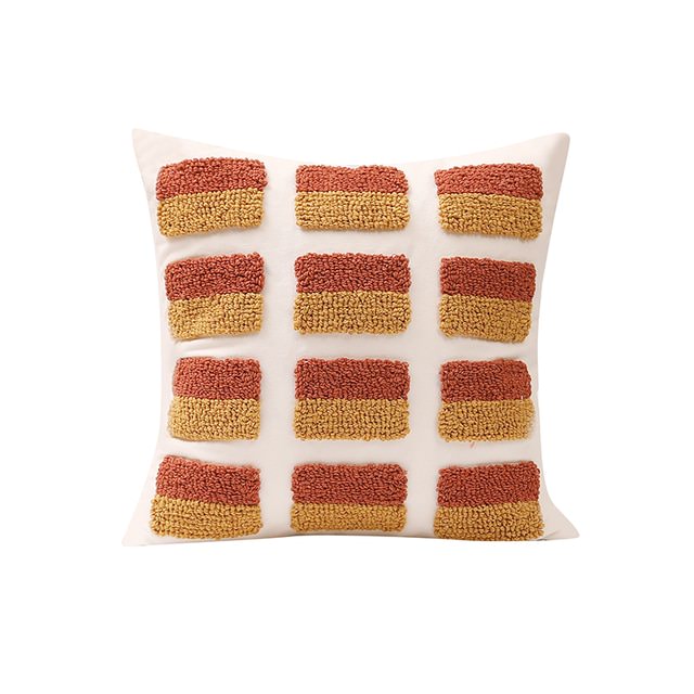 Okergele Boho Kussenhoes