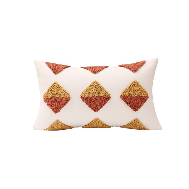Okergele Boho Kussenhoes