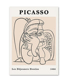 Picasso Outline Art Canvas Posters