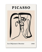Picasso Outline Art Canvas Posters