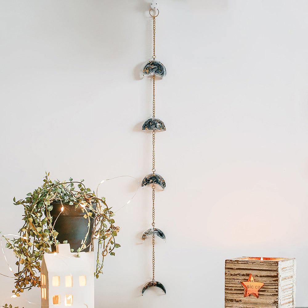 Maanfasen Epoxy Wanddecoratie