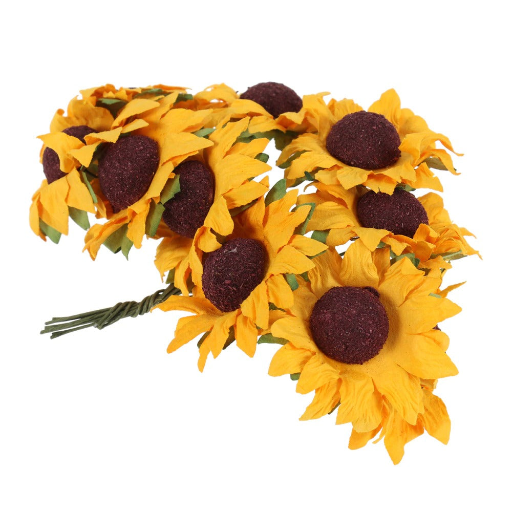 Mini Zonnebloemen Kunstplant