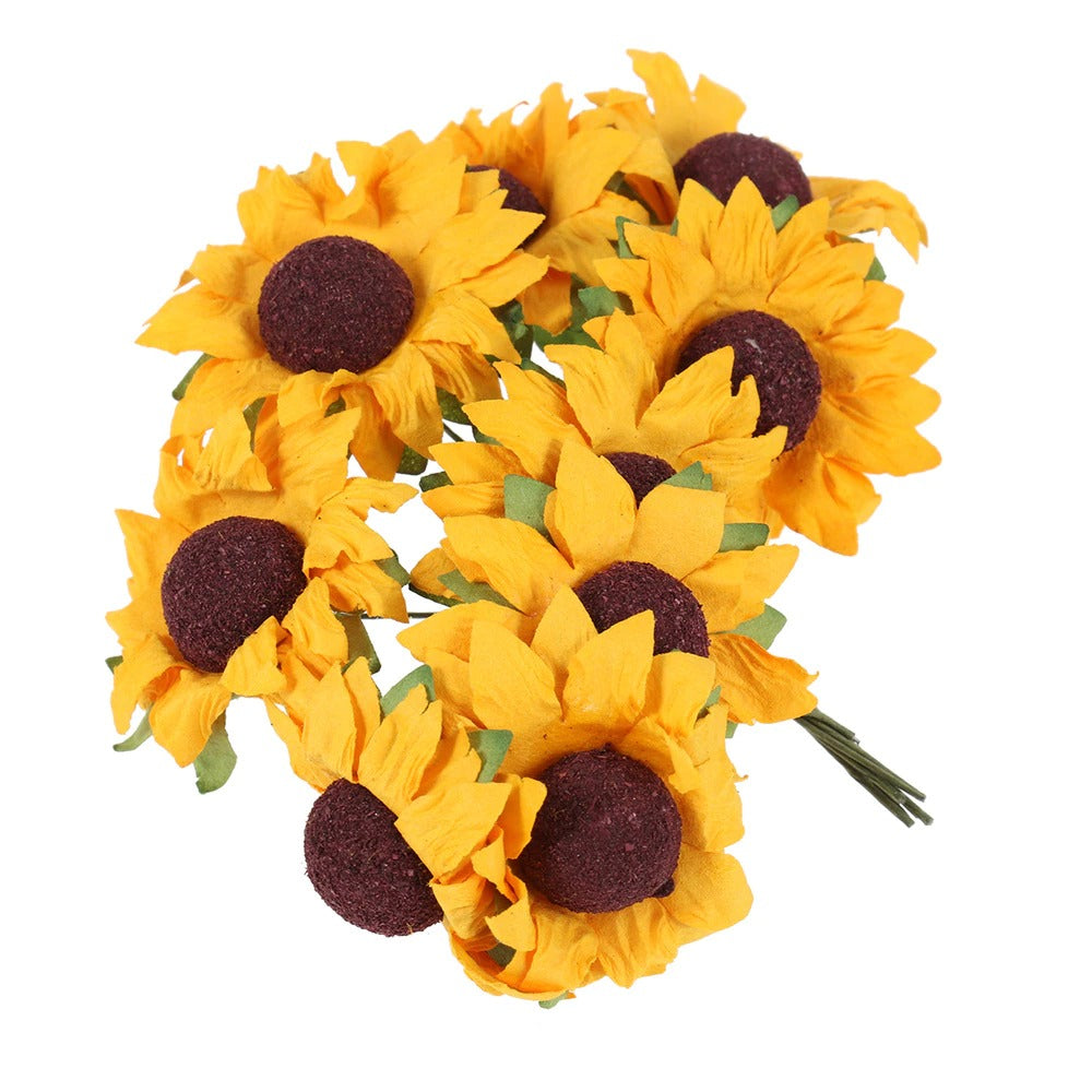 Mini Zonnebloemen Kunstplant