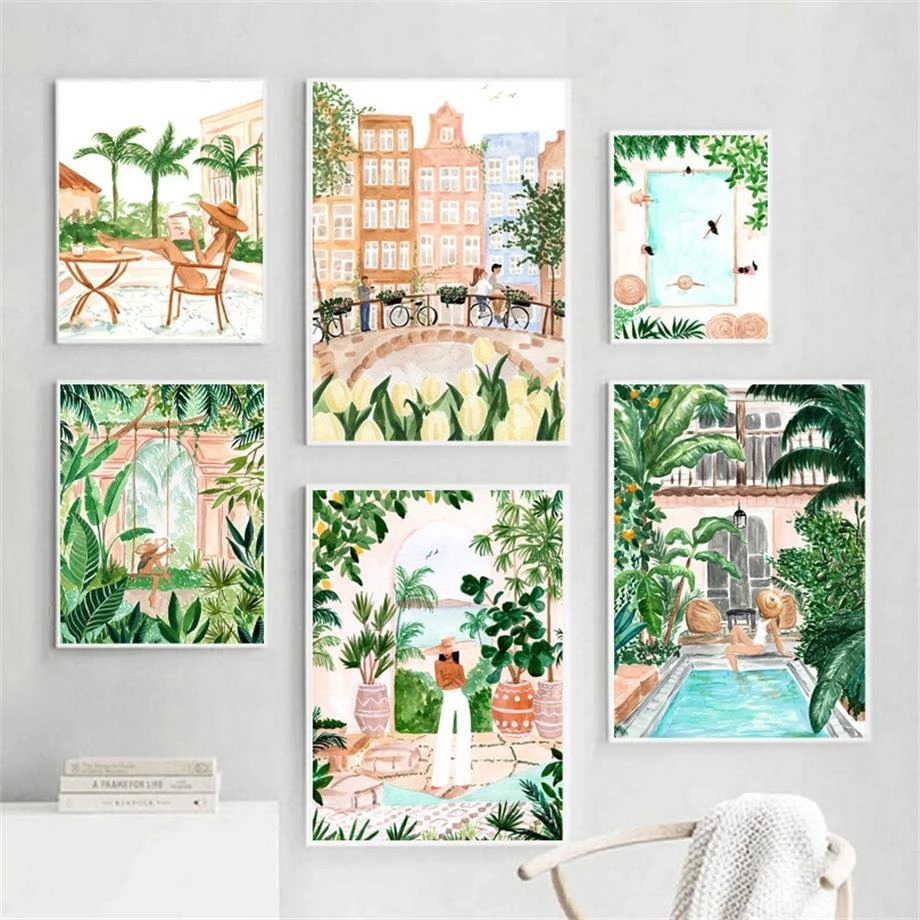 Jungle Tuin Canvas Posters