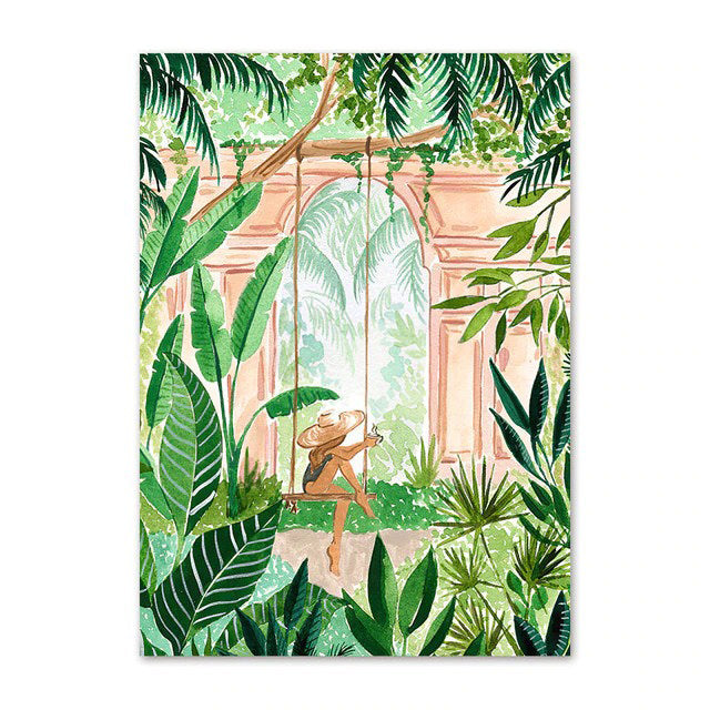 Jungle Tuin Canvas Posters