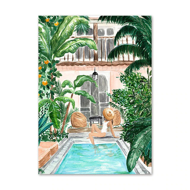 Jungle Tuin Canvas Posters