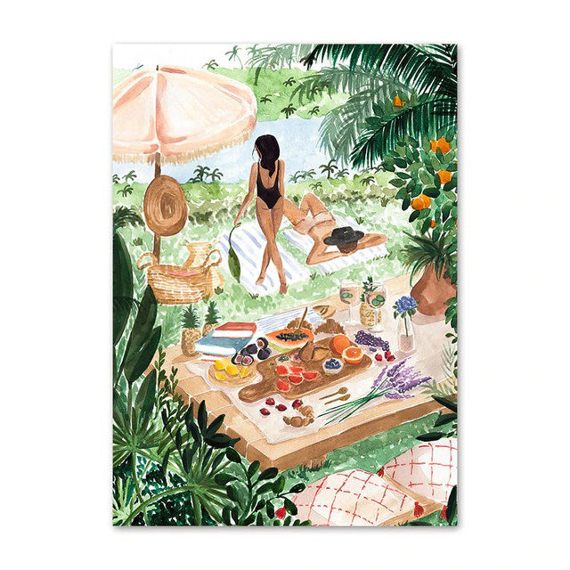 Jungle Tuin Canvas Posters