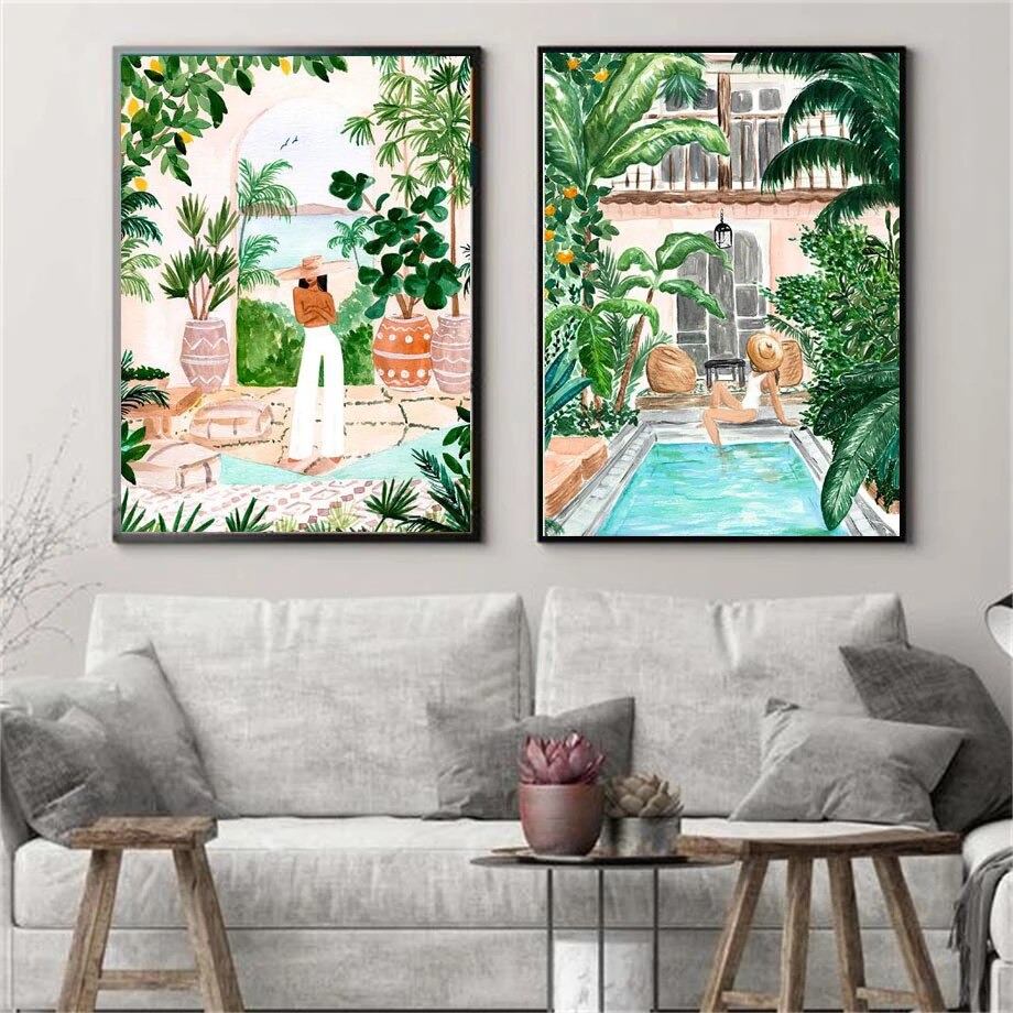 Jungle Tuin Canvas Posters