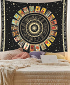 Wandtapijt met Tarotkaarten en Mandala