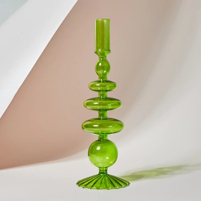 Handgemaakte Kaarsenhouder van Glas