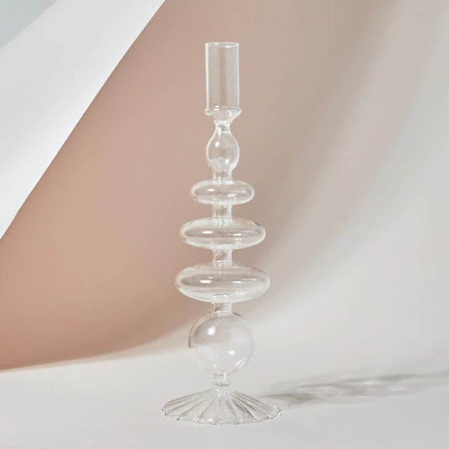 Handgemaakte Kaarsenhouder van Glas