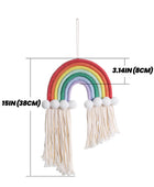 Macramé Regenboog Wanddecoratie