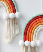 Macramé Regenboog Wanddecoratie