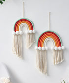 Macramé Regenboog Wanddecoratie