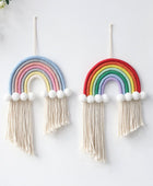 Macramé Regenboog Wanddecoratie