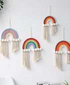 Macramé Regenboog Wanddecoratie