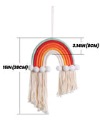 Macramé Regenboog Wanddecoratie