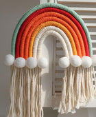 Macramé Regenboog Wanddecoratie