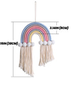 Macramé Regenboog Wanddecoratie