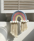 Macramé Regenboog Wanddecoratie