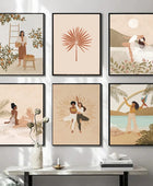 Moroccan Girl Boho Canvas Posters