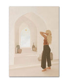 Moroccan Girl Boho Canvas Posters