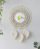Ronde Spiegel met Macramé Wandhanger