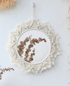 Ronde Spiegel met Macramé Wandhanger