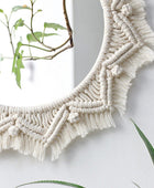 Ronde Spiegel met Macramé Wandhanger