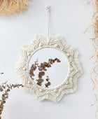 Ronde Spiegel met Macramé Wandhanger