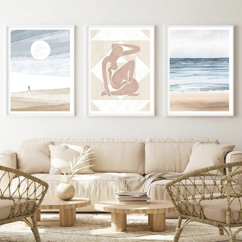 Boho Aquarel Canvas Posters