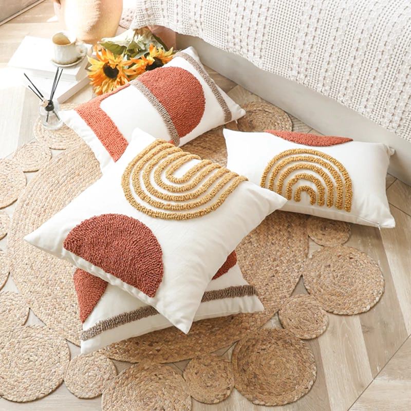 Boho Kussenhoes met Boogjes