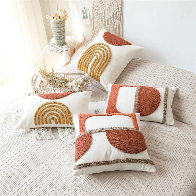 Boho Kussenhoes met Boogjes