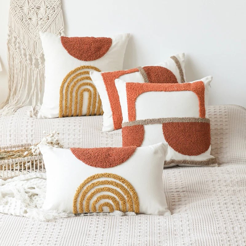 Boho Kussenhoes met Boogjes