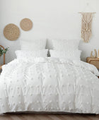 Witte Pom Pom Beddengoedset