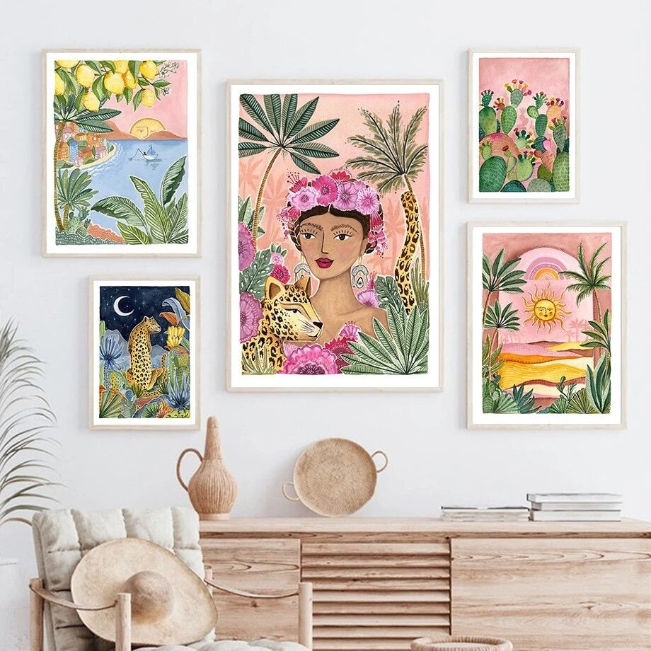 Jungle Luipaard Canvas Posters
