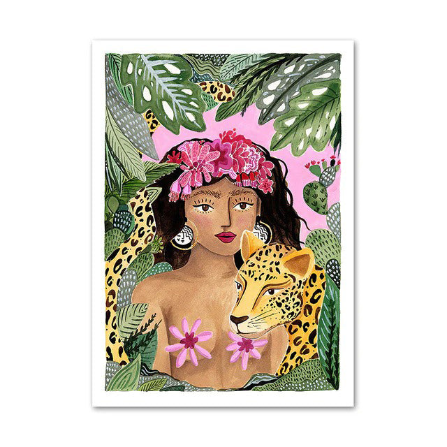 Jungle Luipaard Canvas Posters