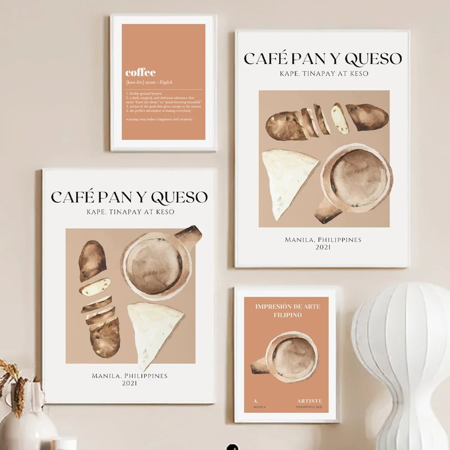 Brood en Koffie Canvas Posters