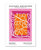 Bright Pink Art Collage Canvas Posters